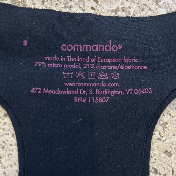 Commando Black Seamless Support Racerback Bra - Picture 2 of 3